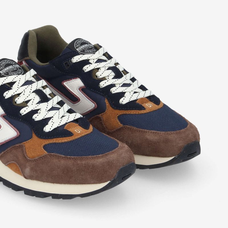 CAPE CODE RUNNER M - SUEDE/NYLON/SDE - BROWN/NAVY/BORDO